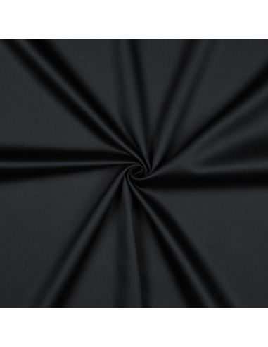 Tessuto satin di cotone - Nero