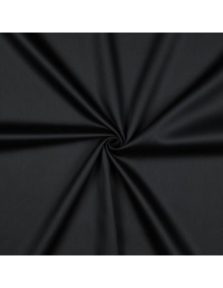 Tessuto satin di cotone - Nero