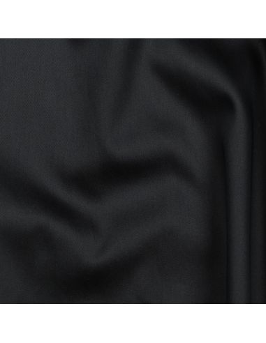 Tessuto satin di cotone - Nero
