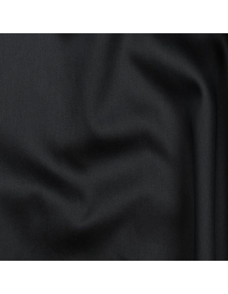 Tessuto satin di cotone - Nero