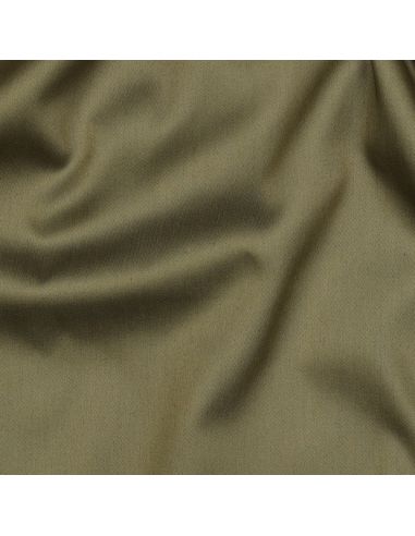 Tessuto satin di cotone - Verde muschio