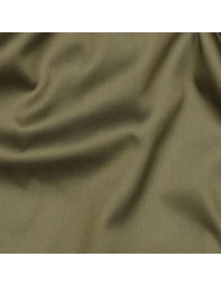 Tessuto satin di cotone - Verde muschio