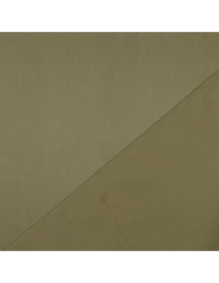 Tessuto satin di cotone - Verde muschio