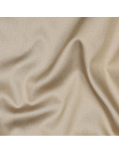 Tessuto satin di cotone - Beige