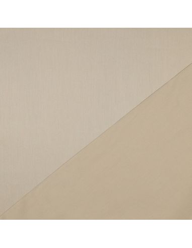 Tessuto satin di cotone - Beige