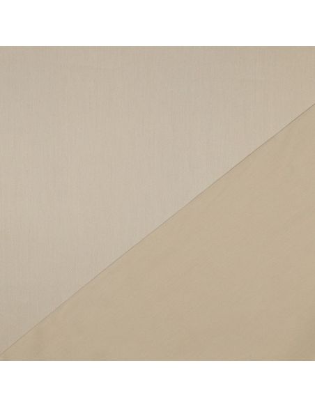 Tessuto satin di cotone - Beige