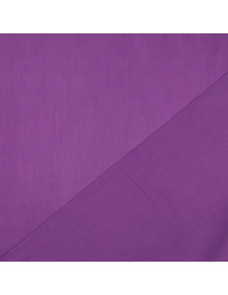 Tessuto satin di cotone - Viola