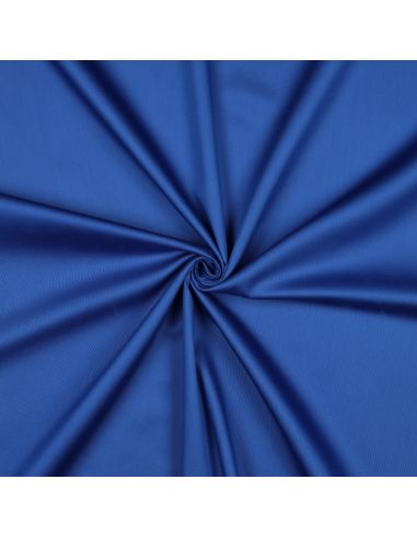 Tessuto satin di cotone - Blu cobalto