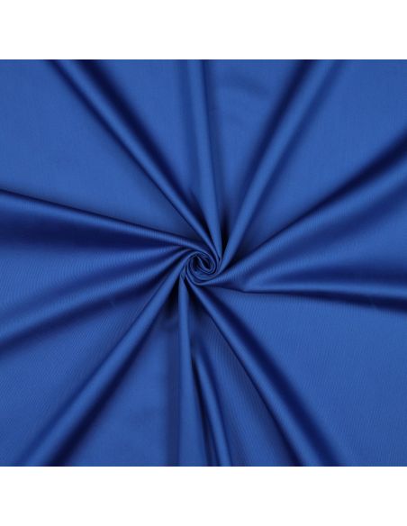 Tessuto satin di cotone - Blu cobalto