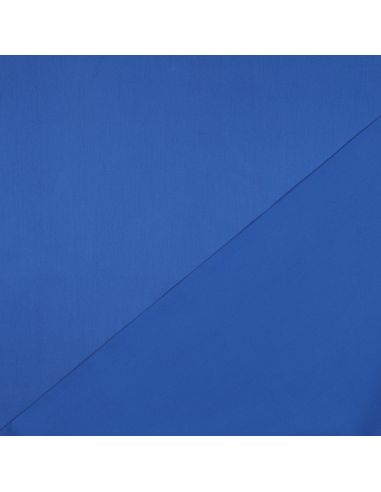 Tessuto satin di cotone - Blu cobalto