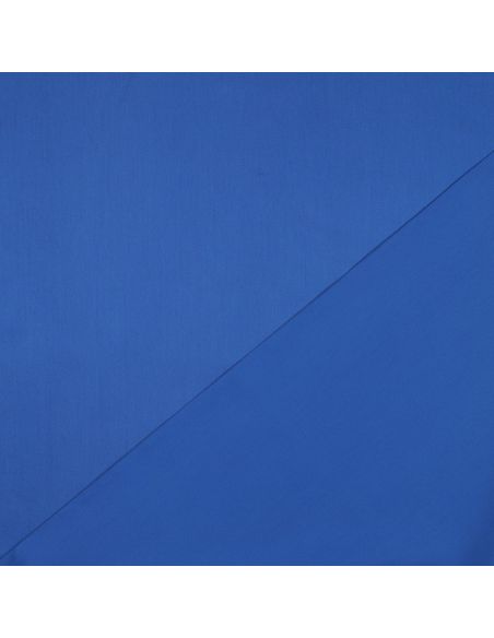 Tessuto satin di cotone - Blu cobalto