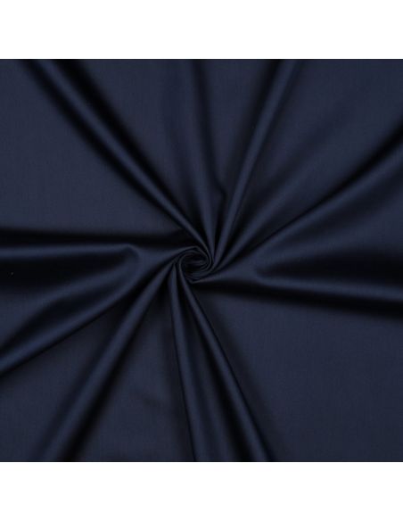 Tessuto satin di cotone - Blu marino