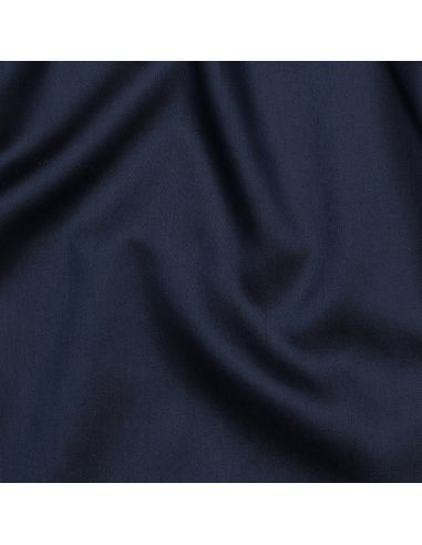 Tessuto satin di cotone - Blu marino