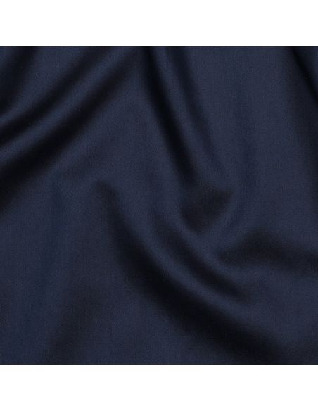 Tessuto satin di cotone - Blu marino