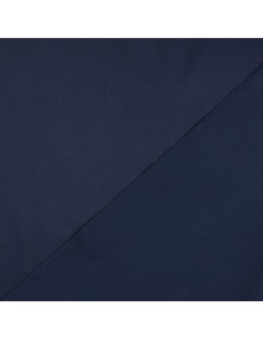 Tessuto satin di cotone - Blu marino