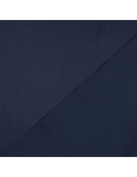 Tessuto satin di cotone - Blu marino