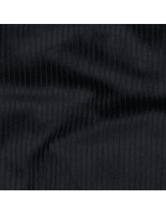 Tessuto velluto a coste cotone - Nero 2