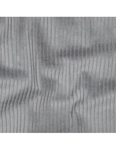 Tessuto velluto a coste cotone - Grigio