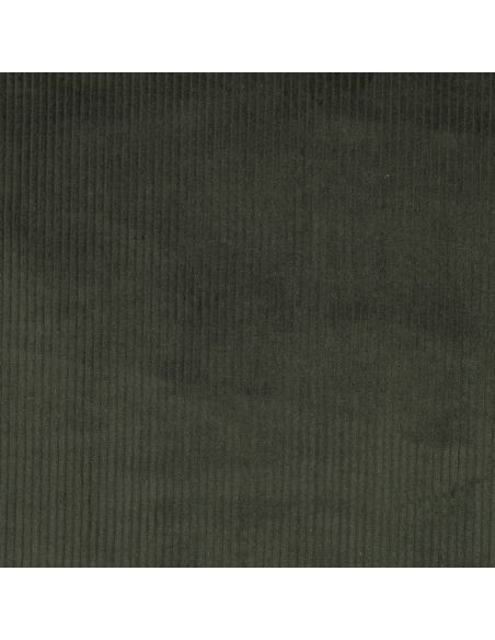 Tessuto velluto a coste di cotone - Verde scuro