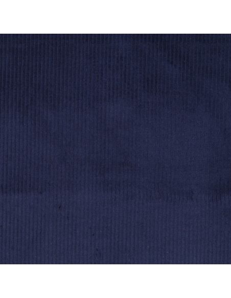 Tessuto velluto a coste cotone - Blu marino
