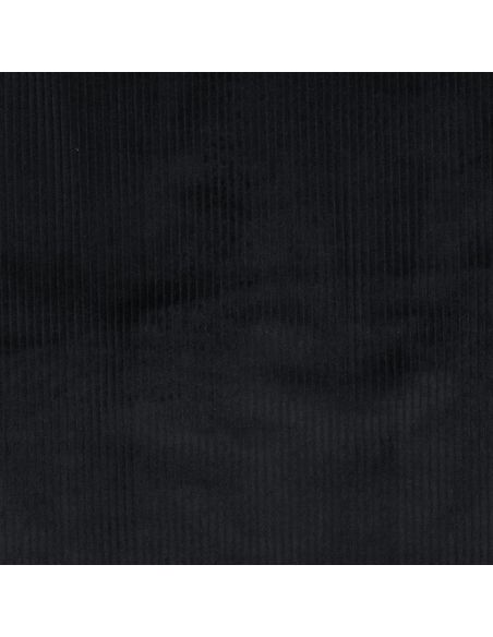 Tessuto velluto a coste cotone - Nero