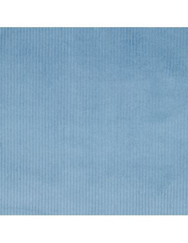 Tessuto velluto a coste di cotone - Blu