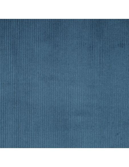 Tessuto velluto a coste di cotone - Blu petrolio