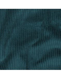 Tessuto velluto a coste di cotone - Verde smeraldo 2