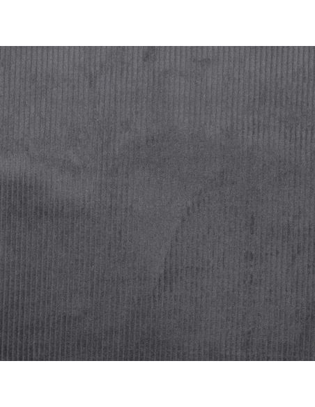 Tessuto velluto a coste di cotone - Grigio scuro