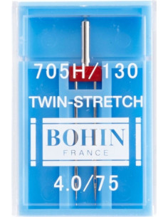 Aghi doppi per macchina speciali per tessuti elasticizzati Bohin