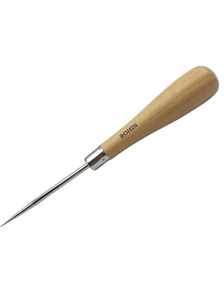 Punteruolo con manico lungo in legno Bohin