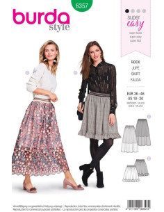 Modello di gonna - Burda 6357