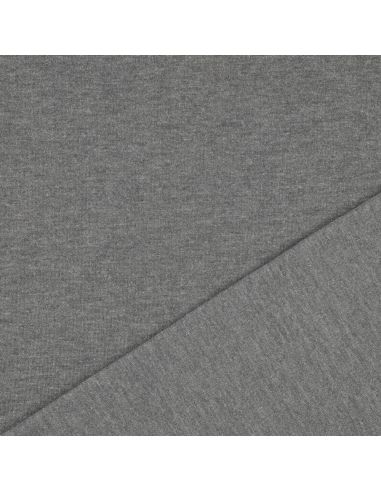 Tessuto felpato glitterato - Grigio scuro
