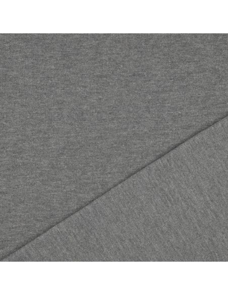 Tessuto felpato glitterato - Grigio scuro