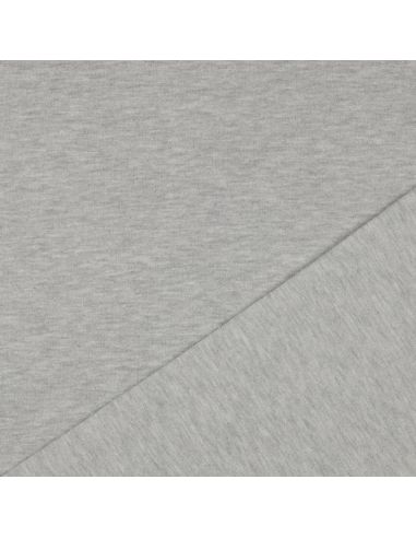 Tessuto felpato glitterato - Grigio