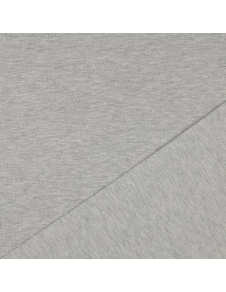 Tessuto felpato glitterato - Grigio
