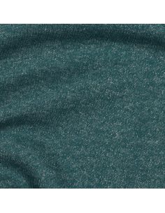 Tessuto felpato glitterato - Blu petrolio 2
