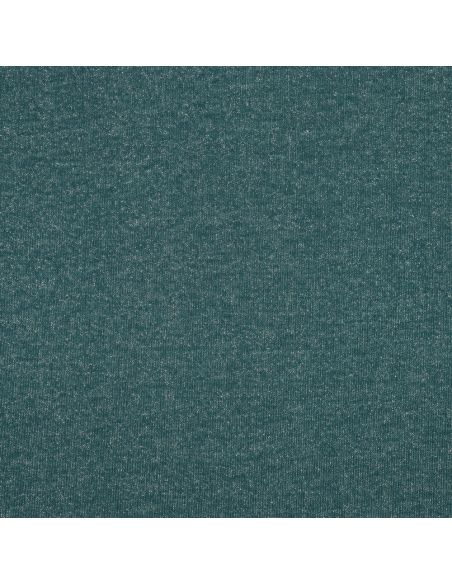 Tessuto felpato glitterato - Blu petrolio