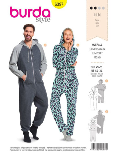 Modello di tuta - Burda 6397