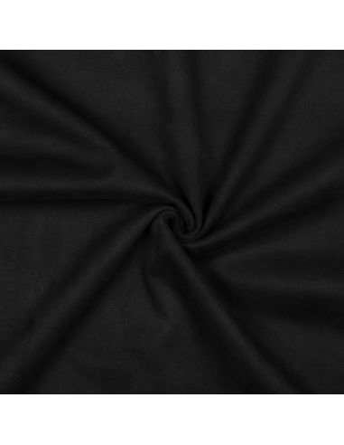 Tessuto scamosciato elasticizzato - Nero