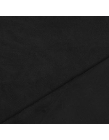 Tessuto scamosciato elasticizzato - Nero