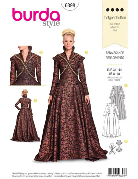 Modello di costume - Burda 6398