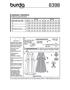 Modello di costume - Burda 6398 2
