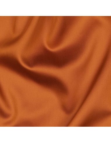 Tessuto satin di cotone - Mattone