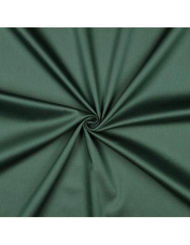 Tessuto satin di cotone - Verde scuro