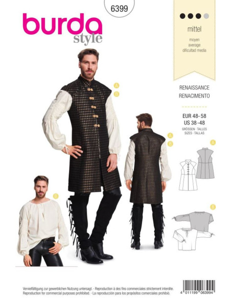 Modello di costume - Burda 6399