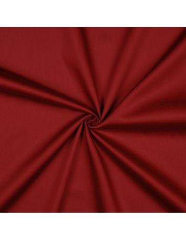 Tessuto satin di cotone - Rosso scuro