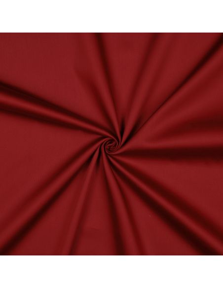 Tessuto satin di cotone - Rosso scuro