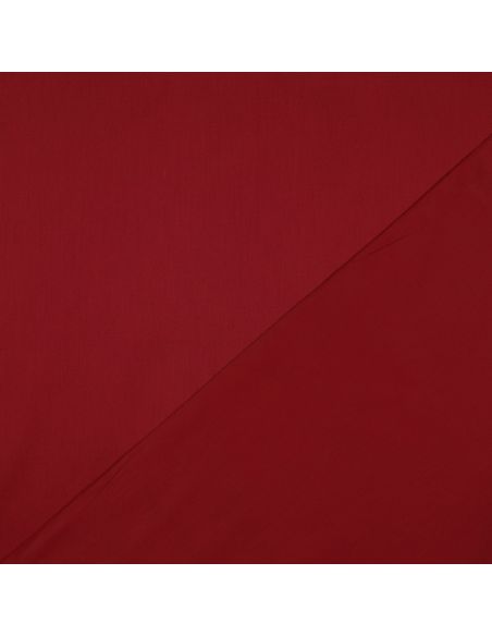 Tessuto satin di cotone - Rosso scuro