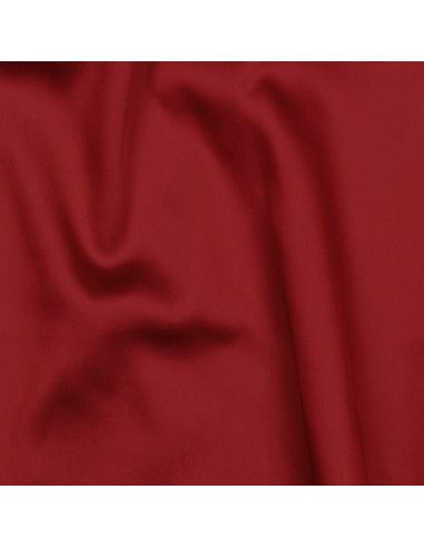 Tessuto satin di cotone - Rosso scuro